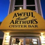 awful arthur's oyster bar exterior awning